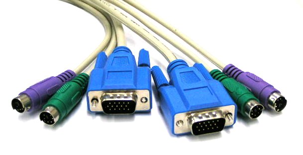 KMM-5M 6C/3C+4/6C KVM + 2xPS/2 Male to Male Cable 5m